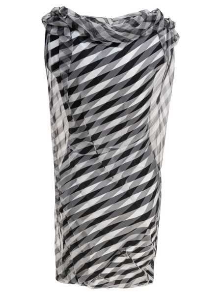 Rochii elegante Max Mara Draped striped dress Black Femei (BM 17587887) 2