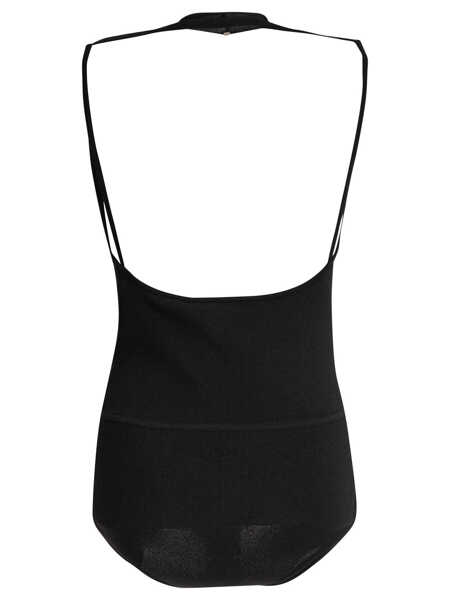 Body-uri Max Mara Sleeveless draped bodysuit Black Femei (BM 17587905) 2