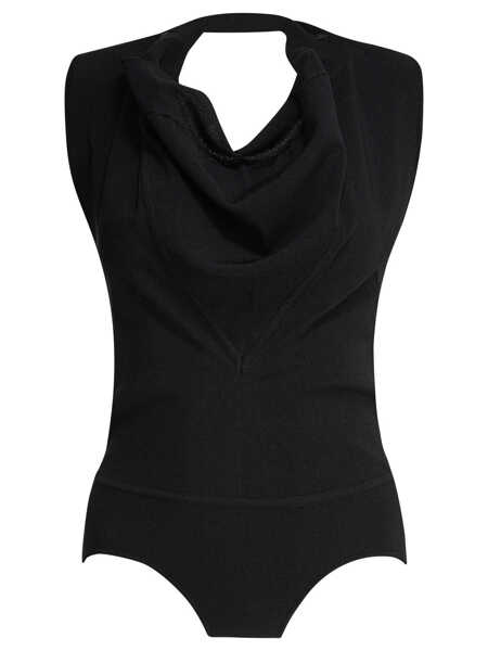 Body-uri Max Mara Sleeveless draped bodysuit Black Femei (BM 17587905) 1