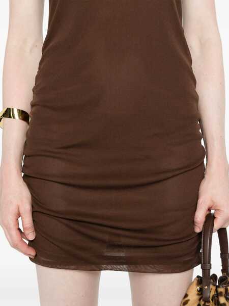 Rochii elegante Saint Laurent Dresses Brown Femei (BM 17587920) 5