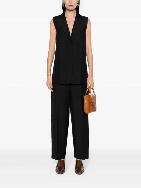 Pantaloni casual Fendi Trousers Black Femei (BM 17588232) 2