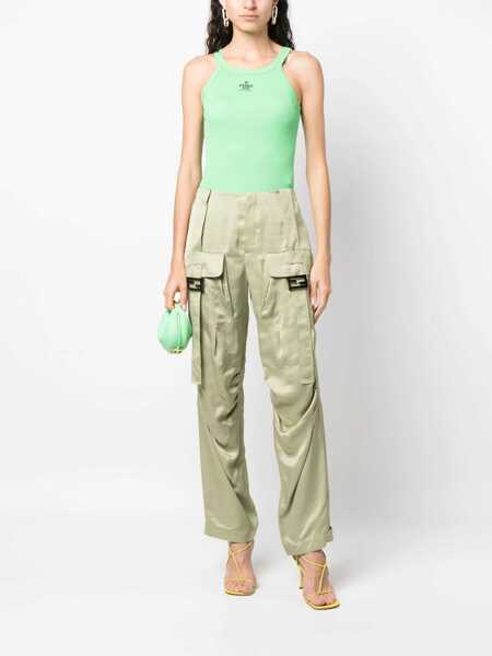Pantaloni casual Fendi Trousers Green Femei (BM 17588241) 2