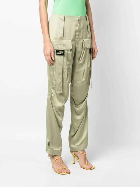 Pantaloni casual Fendi Trousers Green Femei (BM 17588241) 3