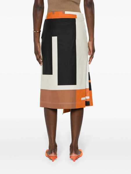 Fuste casual Fendi Skirts Orange Femei (BM 17588250) 4