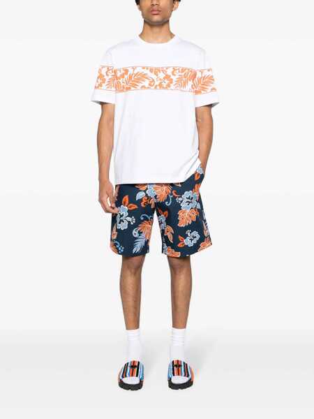 Tricouri MAISON KITSUN Cotton crewneck t-shirt White Barbati (BM 17588394) 2