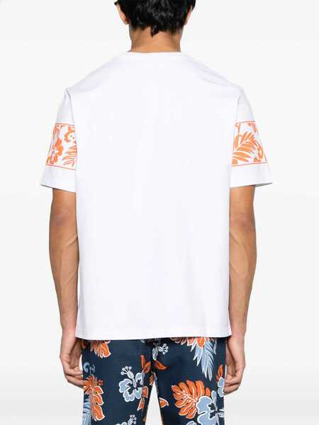 Tricouri MAISON KITSUN Cotton crewneck t-shirt White Barbati (BM 17588394) 4