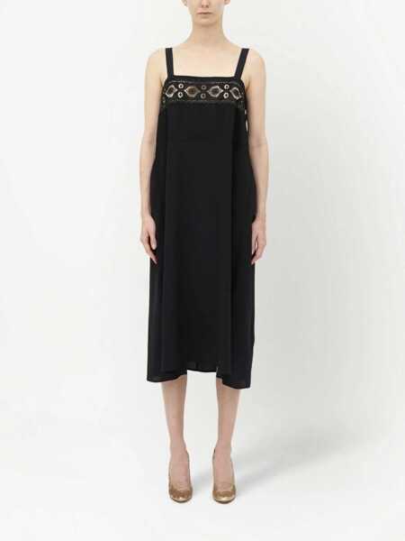 Rochii elegante Maison Margiela Embroidered dress Black Femei (BM 17588484) 2