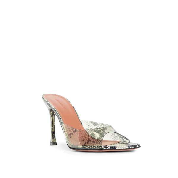 Sandale AMINA MUADDI Amina Muaddi Alexa Glass 95 Snake Sandals Green Femei (BM 17588508) 2