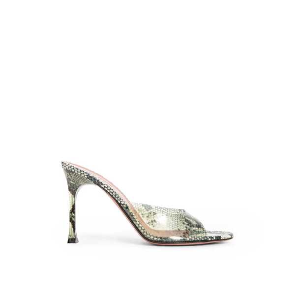 Sandale AMINA MUADDI Amina Muaddi Alexa Glass 95 Snake Sandals Green Femei (BM 17588508) 3