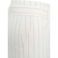 Pantaloni Dama - Pantaloni eleganti Liu Jo Palazzo pants with waist belt White Femei (BM 17588800) - B-mall.ro