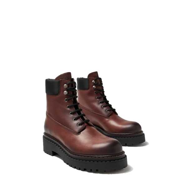 Bocanci casual Prada Prada Leather Boots Brown Barbati (BM 17589072) 2