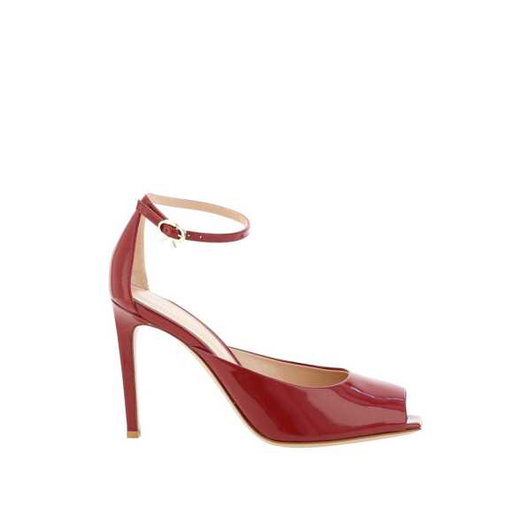 Pantofi cu toc Gianvito Rossi Gianvito Rossi Nuit 95 Glossed-Leather Pumps Red Femei (BM 17589081) 3