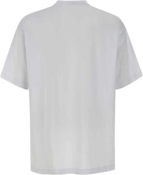 Tricouri Versace Jeans Couture Zebra Rhinestone Logo T-Shirt WHITE Barbati (BM 17589100) 2