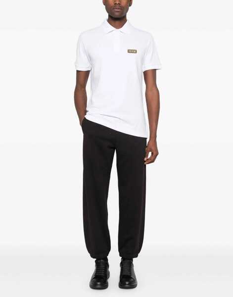 Tricouri Polo Versace Jeans Couture Polo Shirt With Logo Plaque WHITE Barbati (BM 17589157) 2