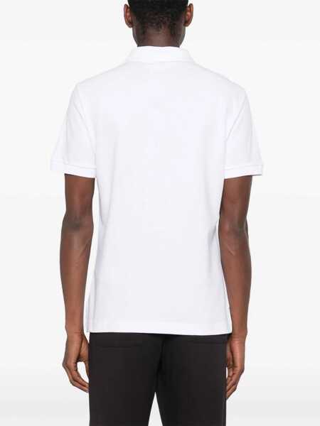Tricouri Polo Versace Jeans Couture Polo Shirt With Logo Plaque WHITE Barbati (BM 17589157) 3