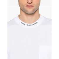 Tricouri Versace Jeans Couture pentru Barbati - Tricouri Versace Jeans Couture T-Shirt With Logo On The Collar WHITE Barbati (BM 17589229) - B-mall.ro