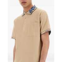 Tricouri Polo Versace Jeans Couture pentru Barbati - Tricouri Polo Versace Jeans Couture Polo Shirt With Baroque Outline Collar BEIGE Barbati (BM 17589292) - B-mall.ro