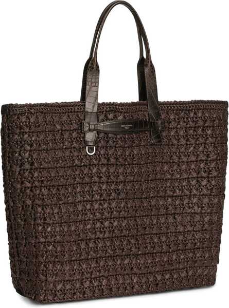 Genti de mana Dolce & Gabbana Woven Mesh Shopping Bag BROWN Barbati (BM 17589331) 3