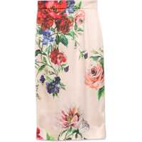 Fuste Dolce & Gabbana Fiori Print Midi Skirt