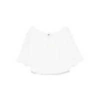 Bluze Pinko 'Notorius' White Cotton Blended Blouse Femei