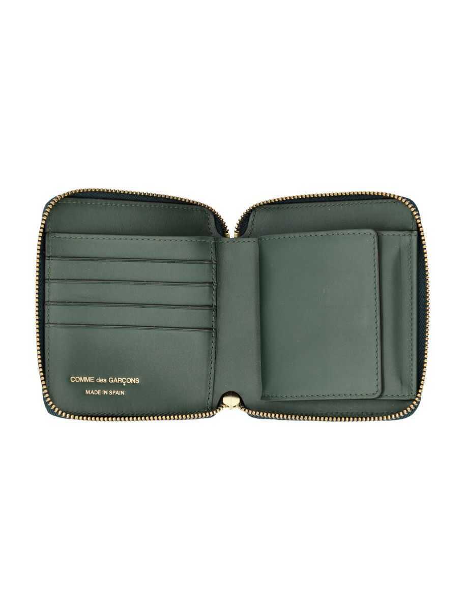 Portofele Comme des Garons Comme Des Garons Vertical Zip Around Wallet BOTTLE GREEN Femei (BM 17592486) 3