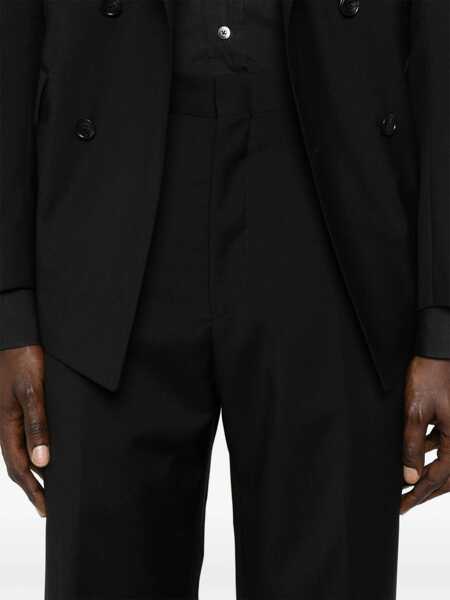 Costume Tagliatore Tagliatore Black Double-Breasted Virgin Wool Suit Black Barbati (BM 17592630) 5