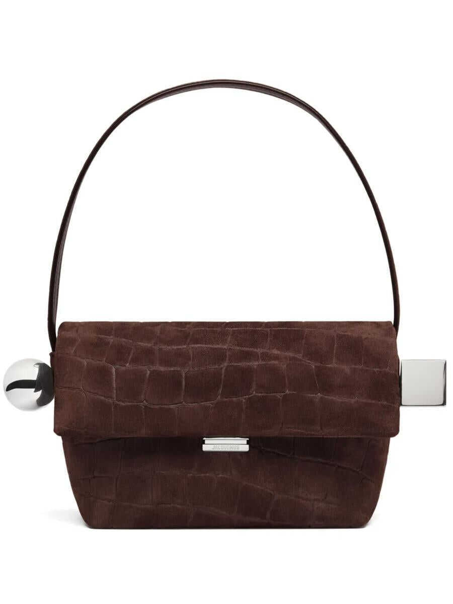 Genti de mana JACQUEMUS Jacquemus Le Rond Carre Shoulder Bag BROWN Femei (BM 17594610) 1