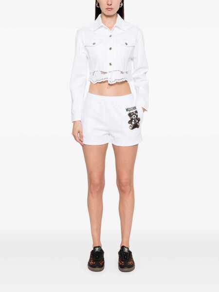 Pantaloni casual Moschino Moschino Moschino Teddy Bear Shorts WHITE Femei (BM 17594664) 2