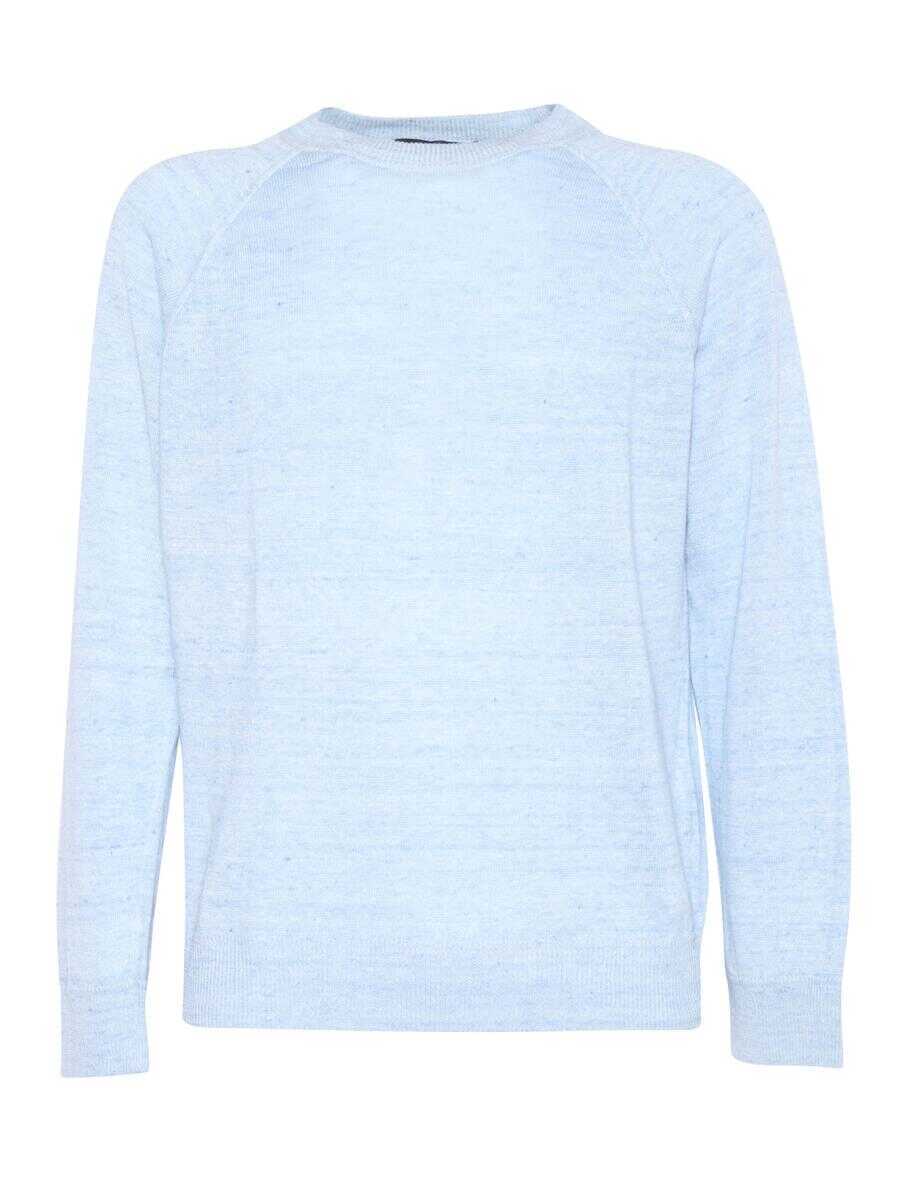 Pulovere Phi Fdl Phi Fdl Girocoll BLUE Barbati (BM 17596668) 1
