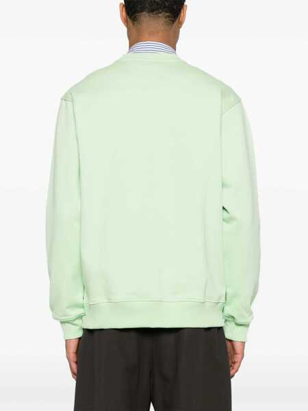 Pulovere DRLE DE MONSIEUR Drle De Monsieur Le Sweatshirt Slogan Classique Clothing LIGHT GREEN Barbati (BM 17597178) 4