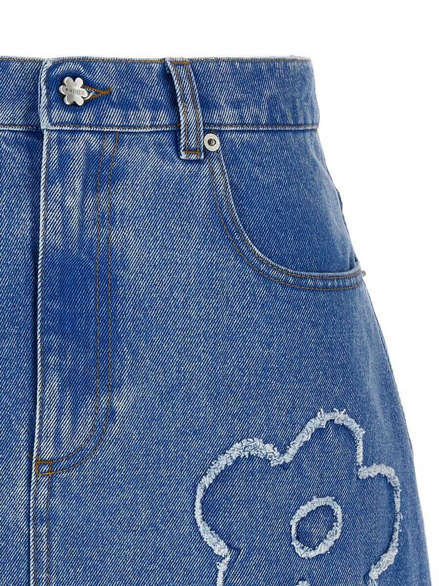 Fuste Marni Marni Patch Skirt BLUE Femei (BM 17597202) 3