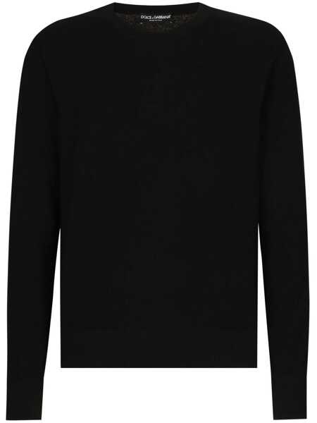 Pulovere Dolce & Gabbana Dolce & Gabbana Virgin Wool Sweater Black Barbati (BM 17597289) 1