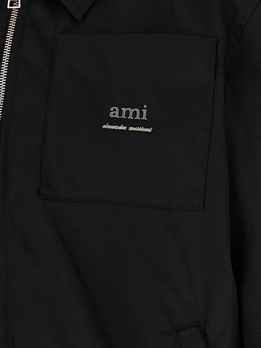 Geci AMI Paris AMI Paris AMI Paris Zipped Jacket Black Barbati (BM 17597322) 3