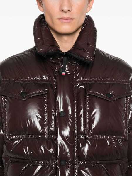 Geci de iarna Moncler Grenoble Moncler Grenoble Tecka Short Down Jacket BROWN Barbati (BM 17597568) 5