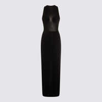 Rochii Jean Paul Gaultier Black Viscose Maxi Dress Femei