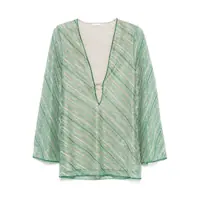 Rochii Oséree Shiny Stripes O Kaftan Clothing Femei