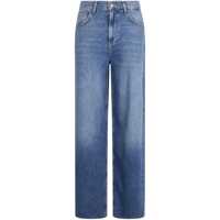 Blugi Liu Jo Straight-Leg High-Waisted Blue Jeans Femei