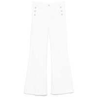 Blugi Liu Jo Long White Jeans With Buttons Femei
