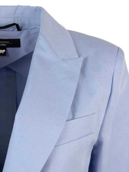 Paltoane Max Mara QUITO Jacket Light Blue Femei (BM 17600415) 3