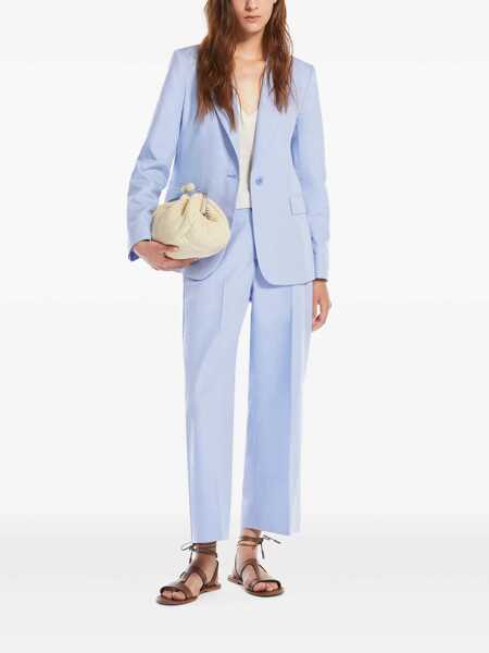 Pantaloni Max Mara ZIRCONE Long trouser Light Blue Femei (BM 17600469) 2