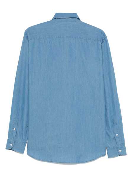 Camasi casual Fay SHIRT Blue Barbati (BM 17600979) 2