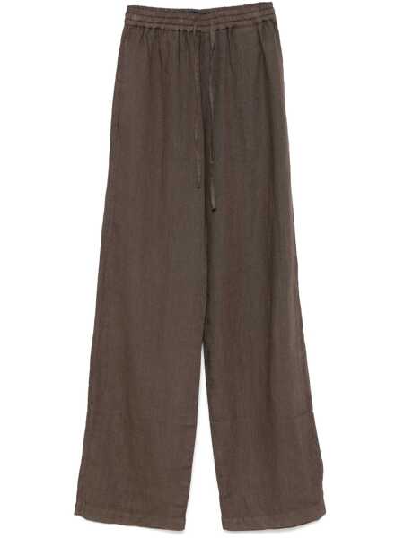 Pantaloni Fay EASY PANTS WITH DRAWSTRING Brown Femei (BM 17601000) 1
