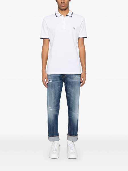 Tricouri Polo Fay DB COLLAR PIQUET POLO White Barbati (BM 17601039) 2