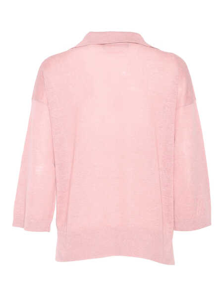 Tricouri Polo Phi Fdl POLO SWEATER L/S Pink Femei (BM 17601075) 2