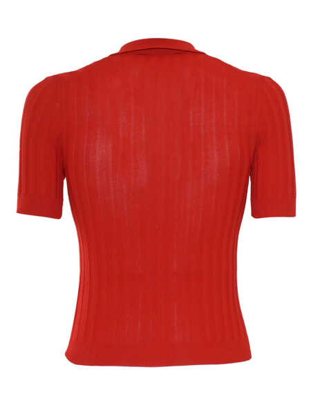 Tricouri Polo Phi Fdl POLO SWEATER SS Red Femei (BM 17601078) 2