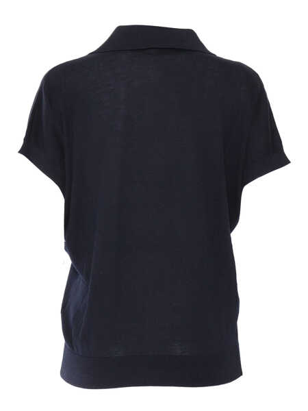 Tricouri Polo Phi Fdl POLO SWEATER SS Blue Femei (BM 17601081) 2