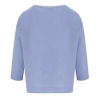 Pulovere casual Max Mara Dama - Pulovere casual Max Mara MAX MARA WEEKEND SELZ LIGHT BLUE PULLOVER Light blue Femei (BM 17601420) - B-mall.ro
