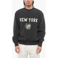 Bluze de trening Fleeced-Cotton New York Crew-Neck Sweatshirt With Embroidery Barbati