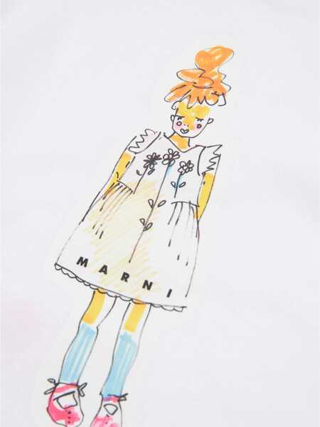 Tricouri Marni Shirt WHITE Fete (BM 17601478) 4