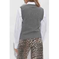Veste Dama - Veste casual Ganni Wool Vest GREY Femei (BM 17601496) - B-mall.ro